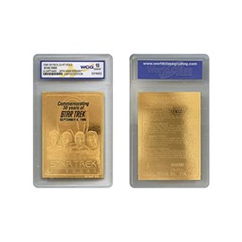 1996 Star Trek 4 Captains 30th Annivesary SKYBOX 23K Gold Card - GEM-Mint 10