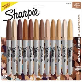Sharpie, Marcadores Permanentes, Portraits, Colores Variados, 12 Piezas, 2195342