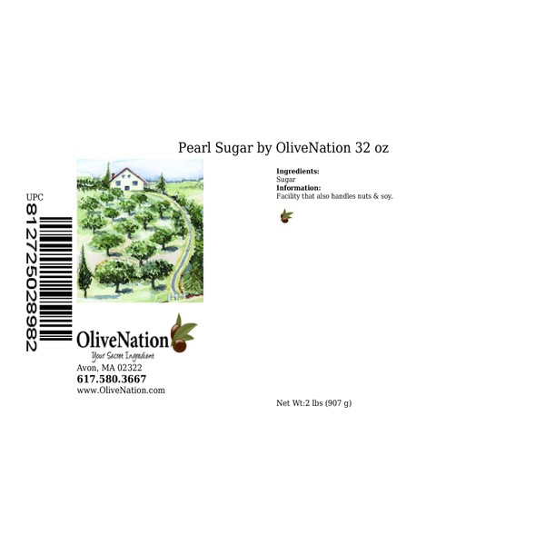 OliveNation Pearl Sugar - 32 ounces