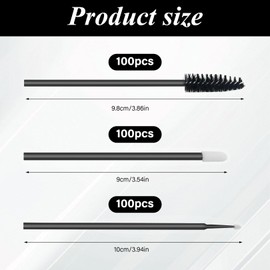 150 Pcs Disposable Mascara Wands Lip Wands Set, Lipstick Applicator, 50 Eyelash Brush 50 Lips Brush 50 Micro Brushes with Organizer Box, Makeup Tool Kit for Eyelash Extensions Lip