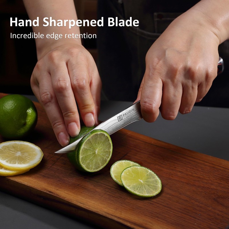 PAUDIN Utility Knife 5 Inch Kitchen Knife, Ultra Sharp High