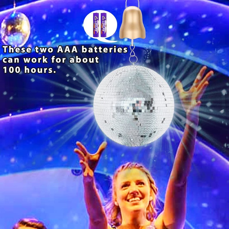 Disco Ball Motor with Remote, 1-30 RPM & Adjustable 3