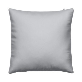 Wolkenfeld Satin Cushion Cover 80 x 80 cm. Cotton Dreamy Soft Cushion Cover with Concealed Zip - Light Grey