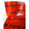 Ali's DIY Sewer Pipe Below Warning Caution Tape - 30