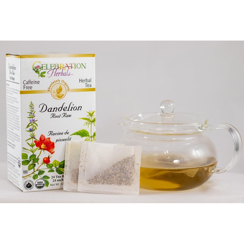Celebration Herbals - Organic Dandelion Root Raw Tea - Caffeine