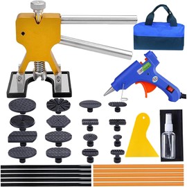 RITYHOFT Dent Repair Tool Car Dent Repair Tool Bridge Pull Tool Vacuum Lifter DIY Repair Tool Set (Orange)