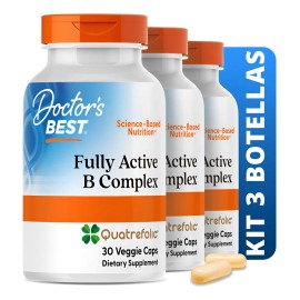 Doctors Best | Kit 3 Fully Active B Complex | 30 Cap Vegs