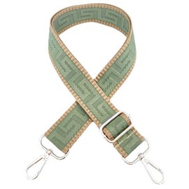 Shoulder Strap for Bag Straps for Changing, Adjustable Bag Strap Wide 3.8 cm with Silver Carabiner - Bag Strap Shoulder Strap Carry Strap for Handbags Women, Colourful, K, Matcha Green