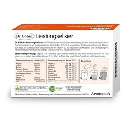 Dr Böhm Performance Elixir Shower Granules, Pack of 14
