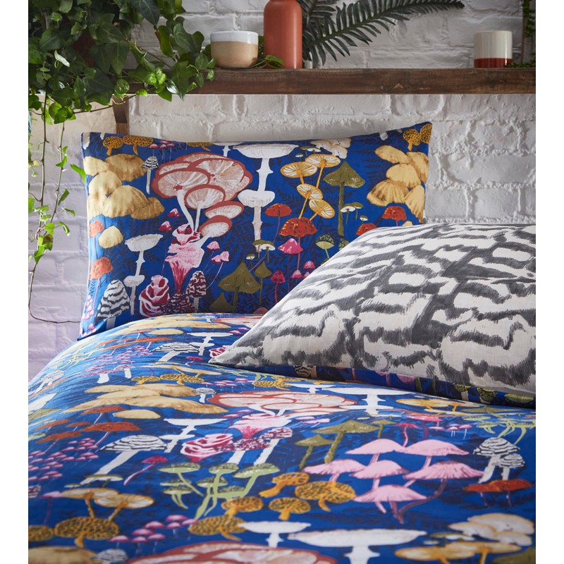 furn. Amanita Duvet Cover Set, Cobalt, Single