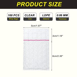 MECCANIXITY Self Sealing Bubble Pouch Wrap Bags Cushioning Bags 2.36 + 1.18 x 1.97" Double Wall Thickening Shockproof Foam Protective for Moving Shipping Packing Storage (Pack of 100, Clear)