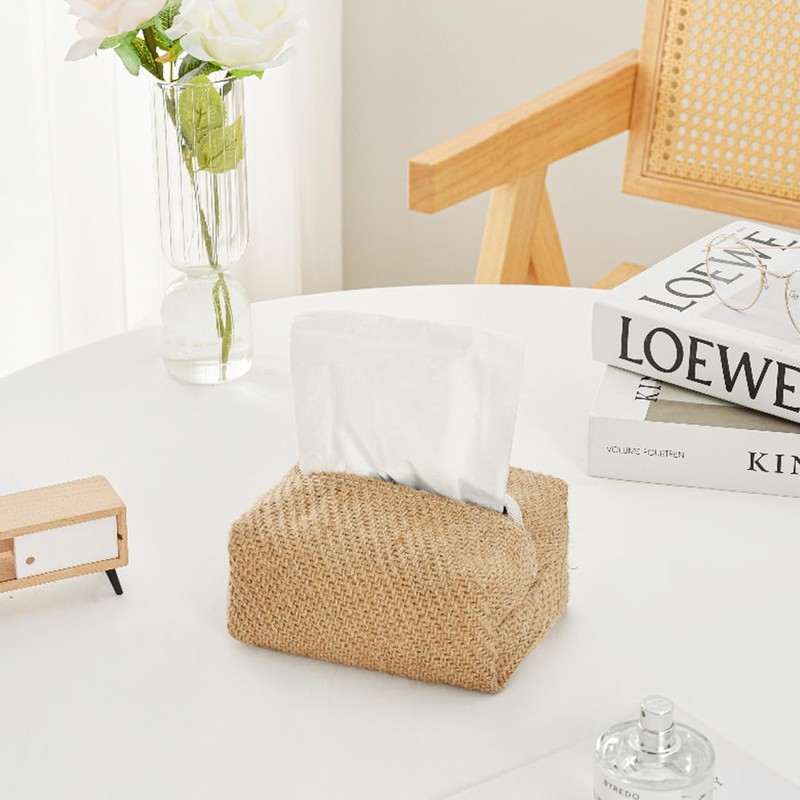 EIHI Tissue Box Storage Box for Car Tissues Cosmetic Tissues
