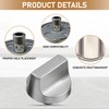 4 pcs W11418244 Range Knob Compatible with Whirlpool Gas Ranges