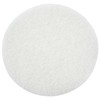 White Buffing and Polishing Pad with Hook and Loop Back