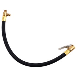 Tire Inflator Extension Hose, Tire Valve Extension Tube High-Pressure Quick-Inflation Clip Connector Clip on Air Chuck Adapter for Car Motorcycle Bicycle Maintenance Accessories