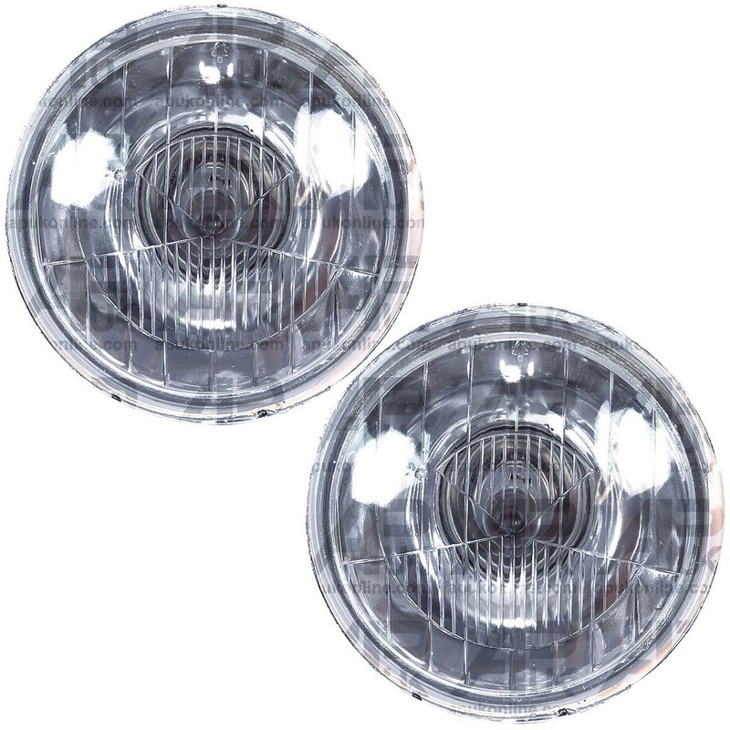 APUK 2x Halogen Front Headlamp Headlight Replacement for Ford 2600