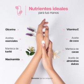 B Life | Kit de 3 cremas para manos con esencia de Madreselva, Lavanda y Vainilla | Natural Hand Cream Kit Mix.