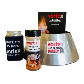 Vortex (in)direct heat BBQ Vortex™ Weber Kettle 22 26.75 WSM BGE XL Kamado Big Green Egg xmas GIFT PACK