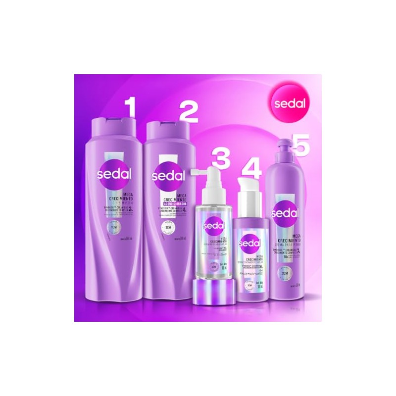 Sedal Shampoo Mega Crecimiento 580ml