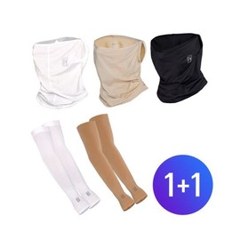 Half Club/PGA Cool Draft UV Cooling Mask 1 Sheet + Finger Arm Sleeves 1 Sheet / / PGA 쿨드레프트 UV 쿨링 마스크 1장 + 손가락 팔토시 1장