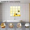 TATACLEA 16-Piece (5.91''*5.91'') Diamond-Shaped Removable Acrylic Mirror Wall Stickers, DIY