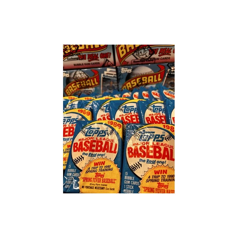 1989 Topps Baseball Wax Box BBCE-Possible Randy Johnson Ken Griffey