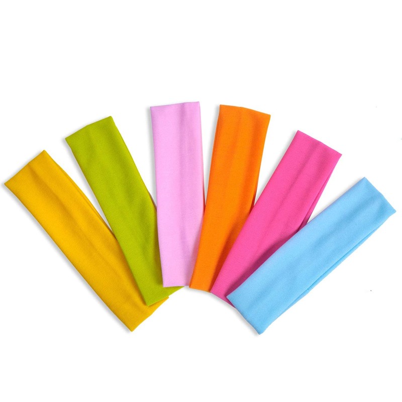 DERAYEE Elastic Hair Band, 12 Pieces Yoga Headband for Women