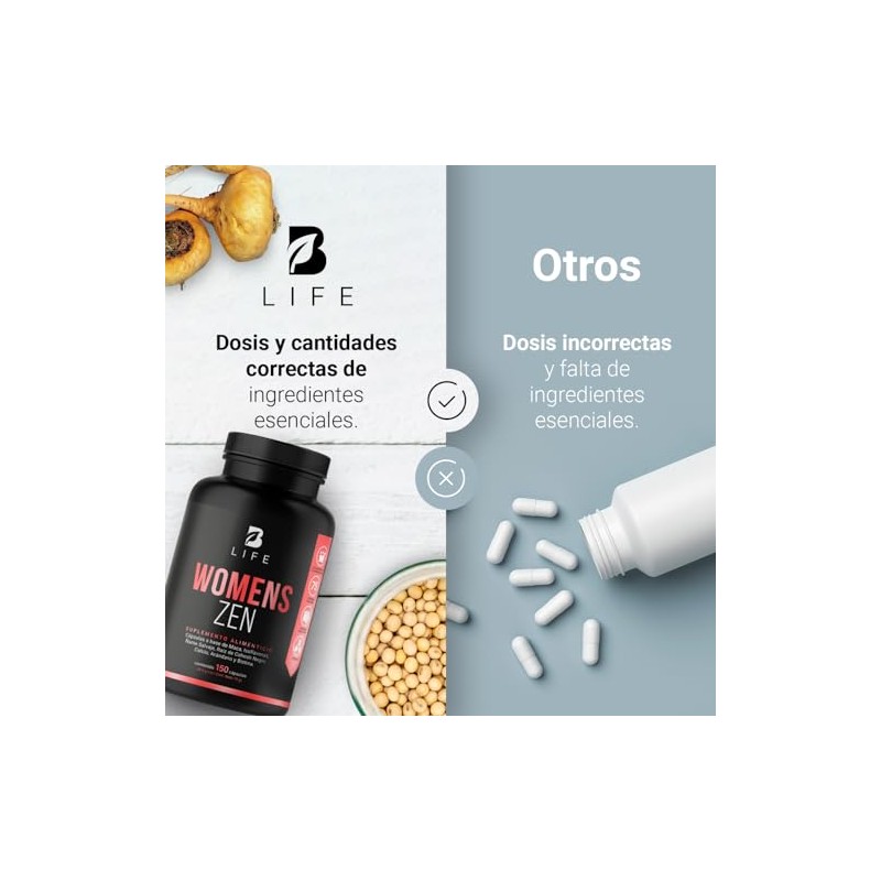 B Life Womens Zen de 150 Cápsulas con Arándano y