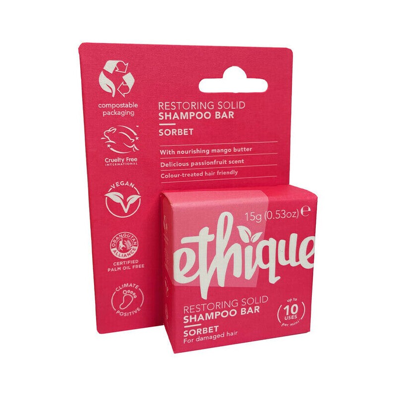 Ethique Restoring Solid Shampoo Bar - Sorbet, 110g