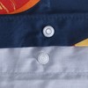 Sleepdown Dinospace Rocket Stars Navy Multi Reversible Duvet Cover Quilt
