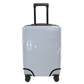 HYPER VENTURE Clear PVC Luggage Cover Full Transparent Suitcase Protector Fits 20 Inch Luggage, S