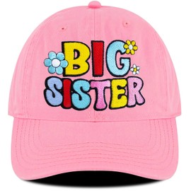 Big Sister Hat for Sister Birthday Gifts, Gifts for Sister Daughter Mother in Law or Friend (US, Alpha, One Size, Pink)