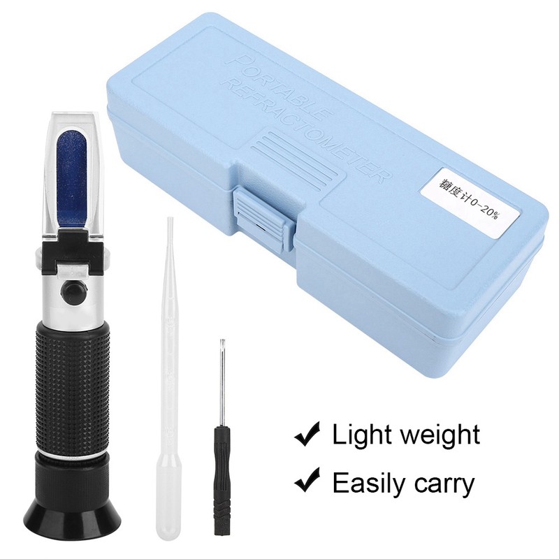 Refractometer Sugar Test Meter 0-20% with Accurant Index for Automatic
