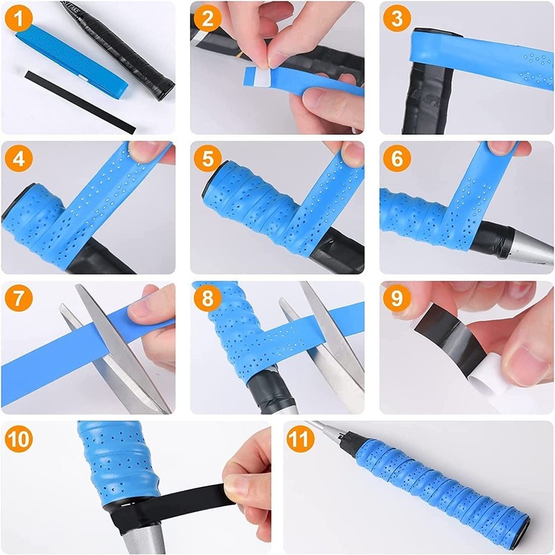 SULIUDAJI Grip Tape Non-Slip Overgrip Badminton Grip for Tennis Grip