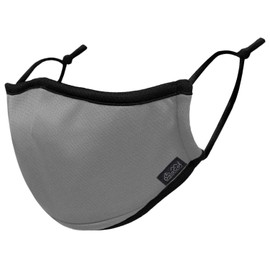DaLaCa Reusable Washable Mesh Fabric 2-Way Mask for Easy Breathing by Outdoor Manufacturer! Choose from 8 Colors! (1 Piece, Gray)