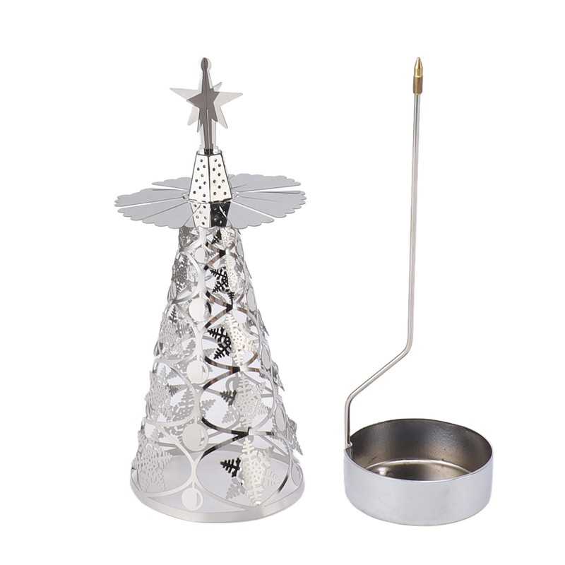 Spinning Candle Holder Rotating Candlestick Set for Romantic Wedding Christmas