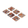 6Pcs Wood Coasters Innovative Insulation Cup Mat Pad Craft Works