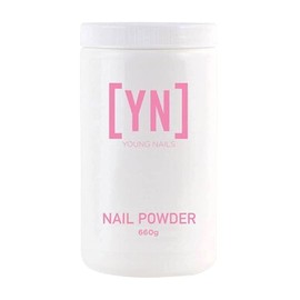 Young Nails Acrylic Core Powder - Self-Leveling Acrylic Nail Powder, Clear Nude Pink White Acrylic Powder for Nail Extenstion, Professional Grade, Superior Adhesion, Color - XXX White, 660g