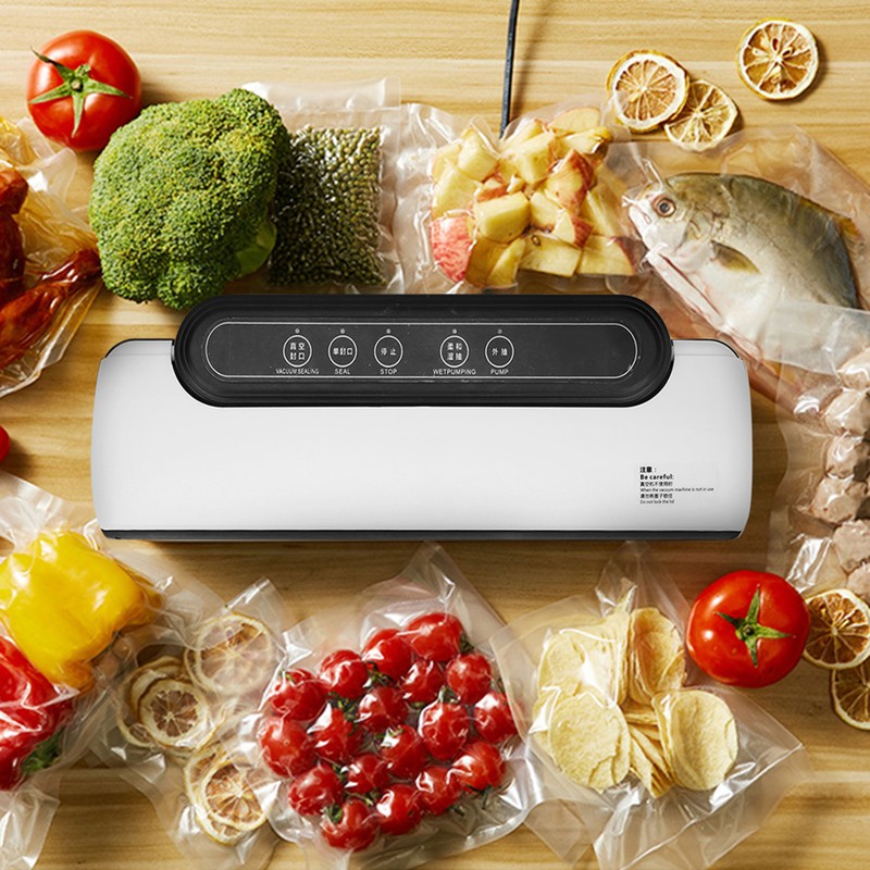 Food Vacuum Sealer Portable Household Kitchen Automatic Packer Sealing Machine