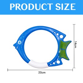SULIUDAJI Pack of 6 Diving Toys Children, Diving Rings for Children, Pool Toy Children, 3 Diving Fish Rings and 3 Diving Octopuses for Children Summer Underwater Play and Diving Training