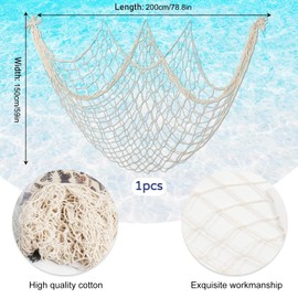 Butyeak Fischernetz Deko, Fischernetz Meerjungfrau Kostüm, 150cm x 200cm Deco Mesh, Dekoratives Meerjungfrau Netz, Unterwasserwelt Deko, Dekonetz für Strandpartys Hochzeiten Fotografie Wanddekoration
