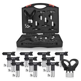 12 Pcs Reversible Spray Nozzle Tips,Airless Spray Nozzles Tips,Airless Spray Gun Nozzle and Nozzle Tips Storage Box. (109, 213, 311, 315, 411, 415, 517, 523, 621, 623)