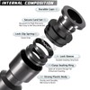 10 Pack Quick Connect 1/4" Drip Irrigation Shut Off Valve,