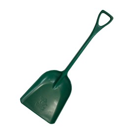 Bully Tools Heavy Duty Snow Shovel - 100% Made in The USA, One-Piece Poly Scoop for Snow, Mulch, Grain Removal, Lightweight, Portable Garden Equipment, Ideal for Driveways & Farming - 42-Inch, Green