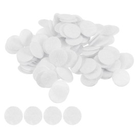 HARFINGTON - 200 círculos redondos de fieltro, 10 mm, almohadillas para orejas de fieltro precortadas de 3/8 pulgadas, mini círculos de tela de fieltro no tejida, para manualidades, manualidades,