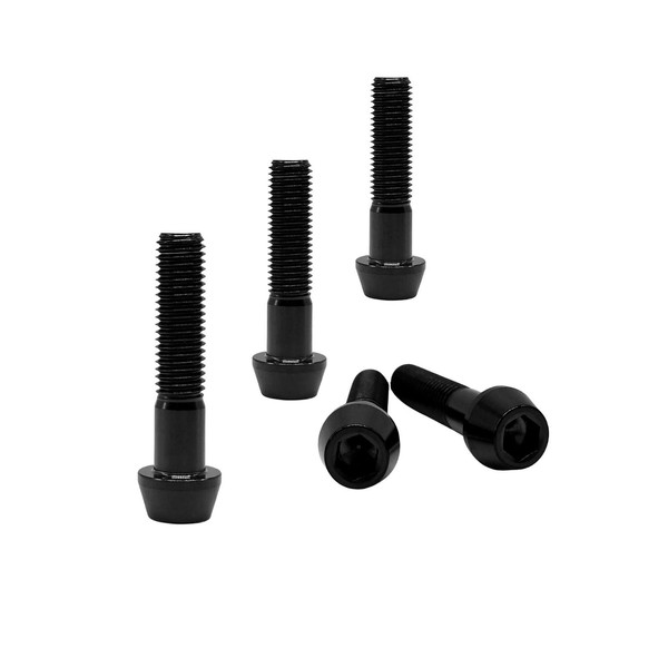 RISON-Titanium 5 pieces titanium bicycle stem screws, M6 x 1.0