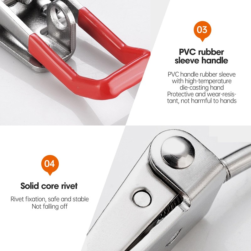 2 Pcs Adjustable Toggle Latch, Toggle Clamp, Toggle Catch Latch