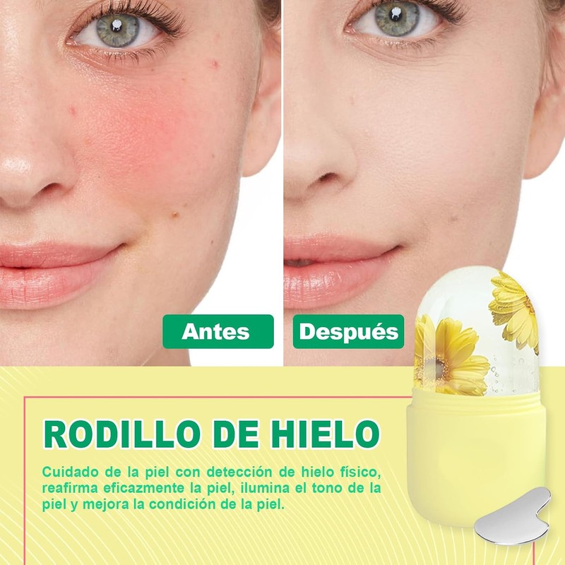 Kit de Rodillo de Hielo para la Cara y Tabla
