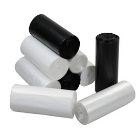 Nicesh Small Garbage Bags 3 Gallon, 225 Count, Black, Clear and White