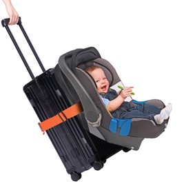 Orgthin Luggage Straps, Car Seat Strap, Car Seat Travel Strap for Aiplane, Car Seat Strap for Luggage, Convert Car Seat into Car Seat Stroller, 2pcs Car Seat Belt